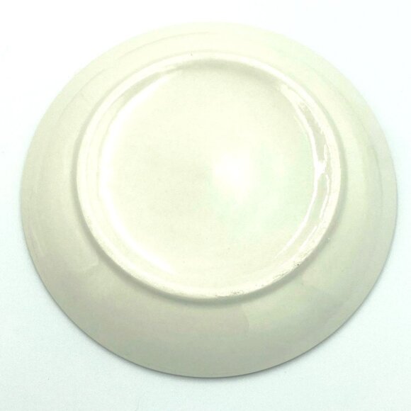 Ceramic Reindeer Plates Set of 4 Candy Canes Joy Holiday Christmas Seasonal - Picture 3 of 3